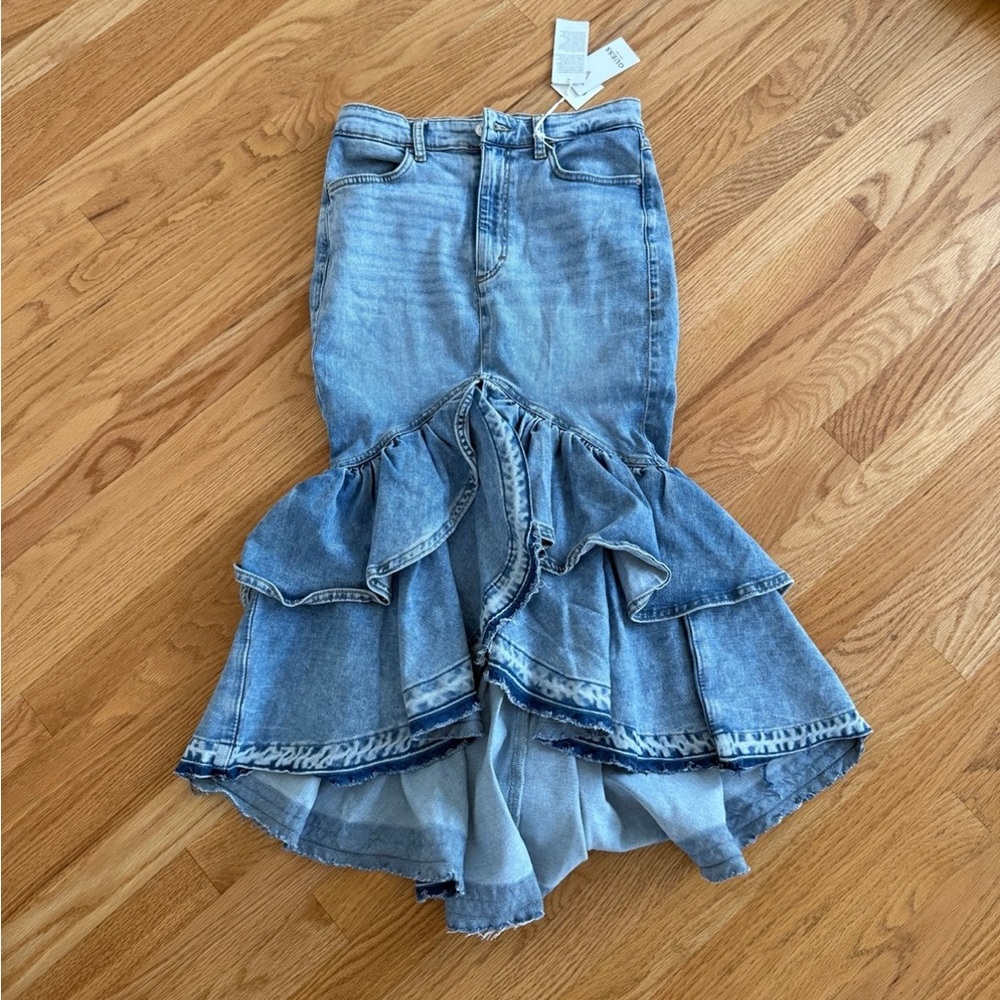 Guess mermaid denim skirt